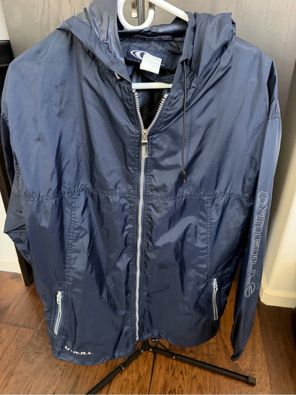 O'Neill Men's Navy Hooded Lightweight Jacket